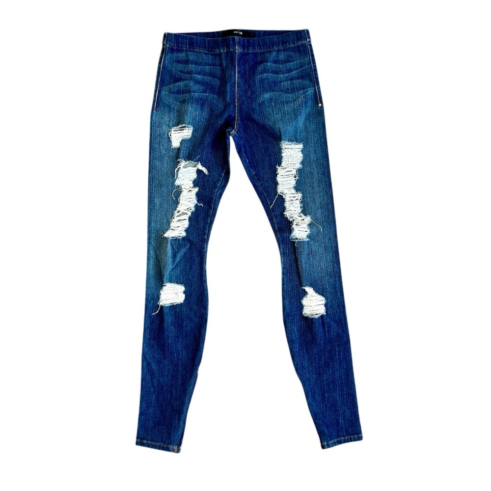 Joe's Denim Leggings Distressed Medium Wash Pull On Jeans Casual Chic Boho EUC S